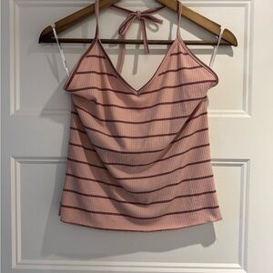 Vero Moda Blush Striped Camisole Top